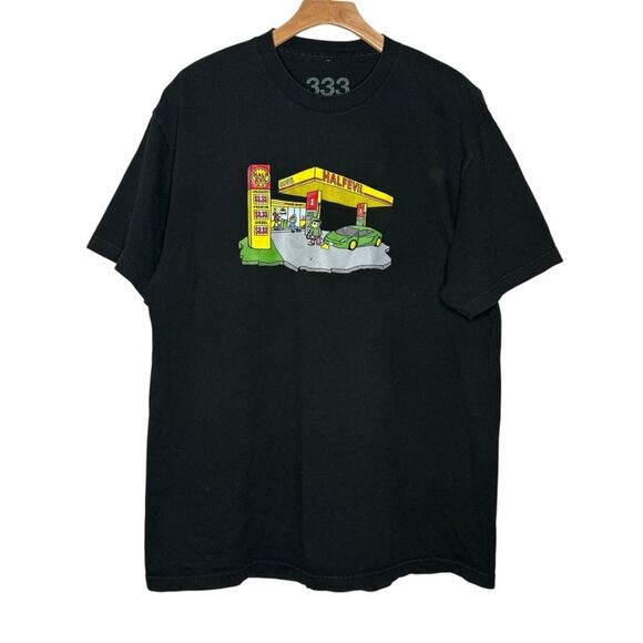 Half Evil 333 Gas Station Short Sleeve Tee Men’s Sz XL - Picture 1 of 4